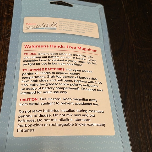 NEW IN BOX NWT LED Light Hands Free Magnifying Magnifier Glass - Picture 5 of 7